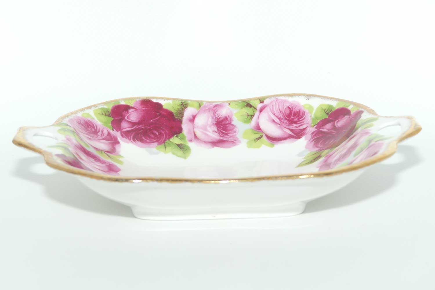 Royal Albert Bone China Old English Rose double handle dish