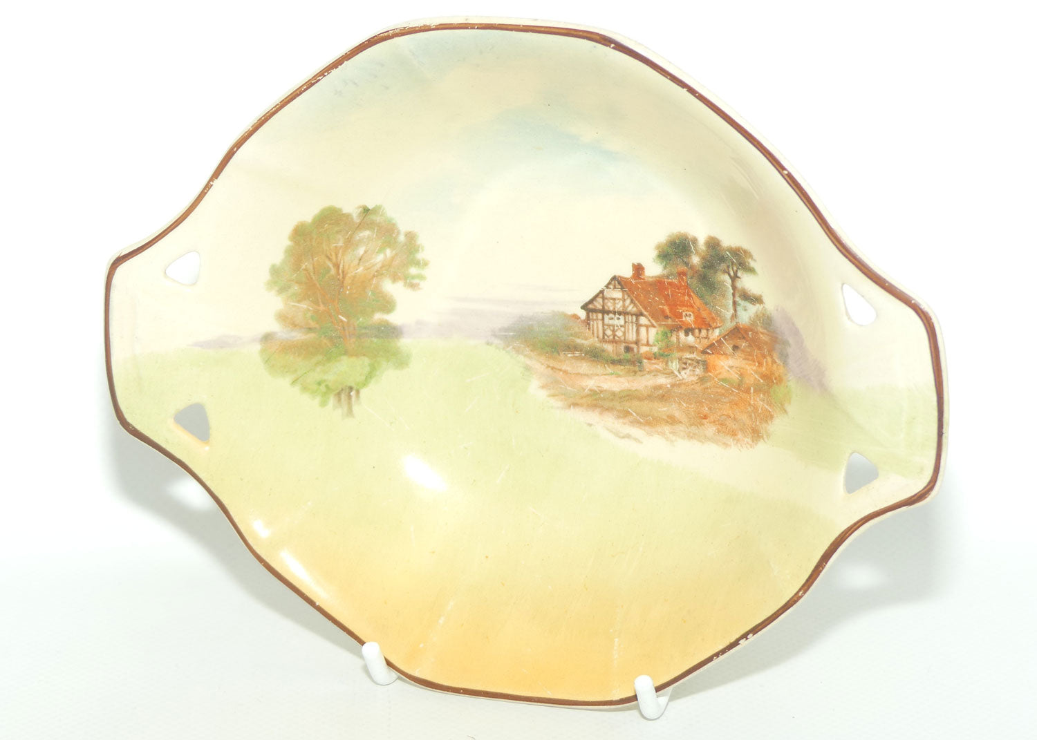 Royal Doulton English Cottages tab handle bowl D4987  | Scene 4