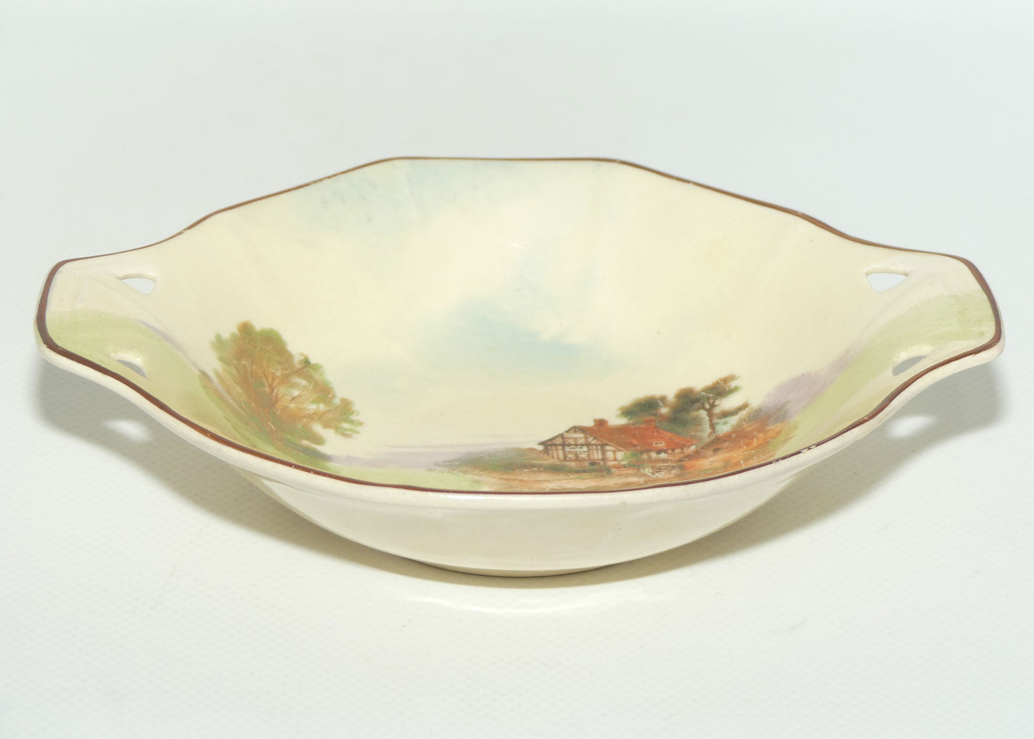 Royal Doulton English Cottages tab handle bowl D4987  | Scene 4