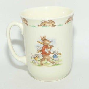 Royal Doulton Bunnykins Wheelbarrow Race | Cricketer single handle Don beaker