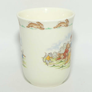 Royal Doulton Bunnykins Wheelbarrow Race | Cricketer single handle Don beaker