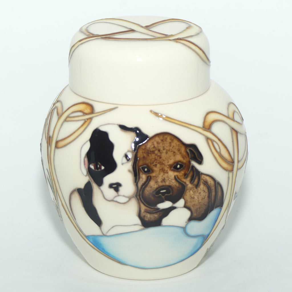 Moorcroft Happy Staffies 769/4 Ginger Jar |NE #34