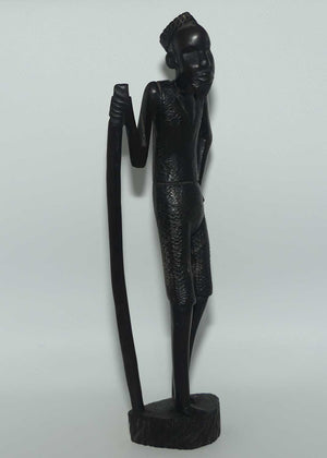 African | Kenyan Ebony Carved Massai Warrior