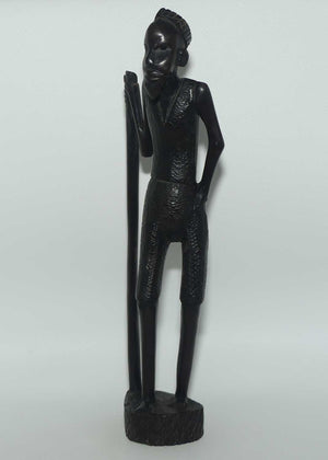 African | Kenyan Ebony Carved Massai Warrior