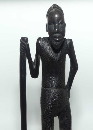 African | Kenyan Ebony Carved Massai Warrior