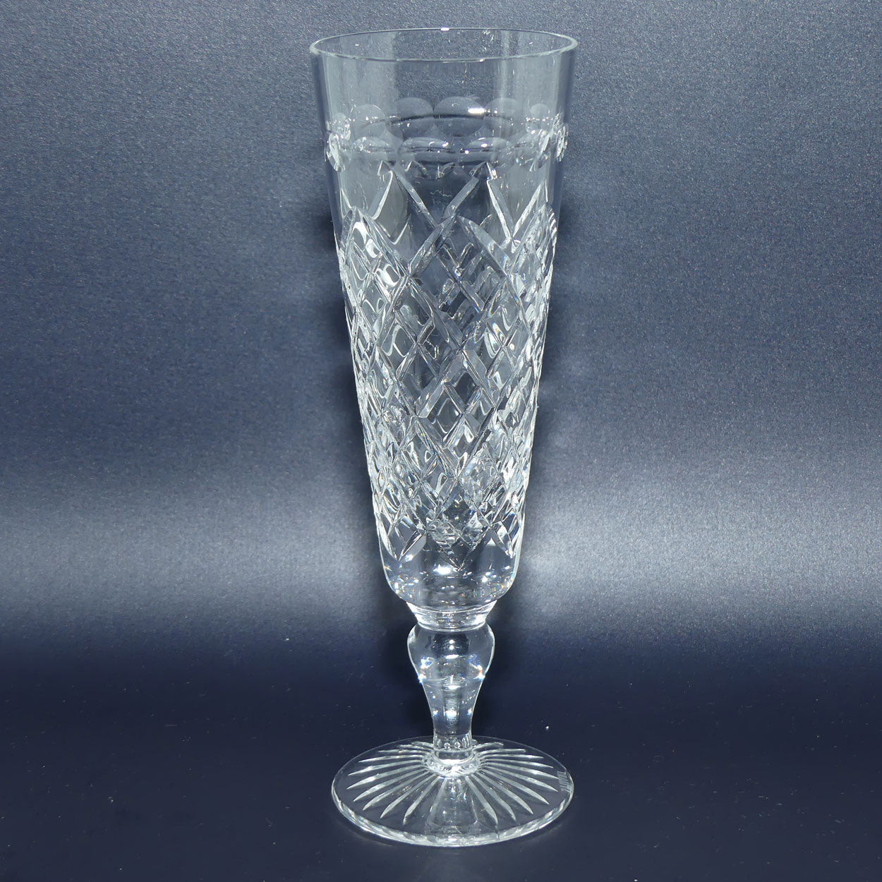 Stuart Crystal | Hardwicke pattern | Round stem | Set of 6 flutes
