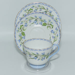 Shelley Richmond shape Harebell pattern trio | Gilt Trim