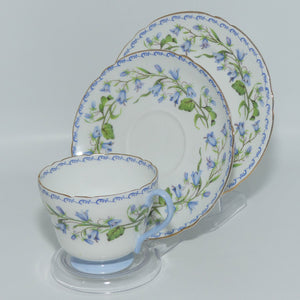 Shelley Richmond shape Harebell pattern trio | Gilt Trim