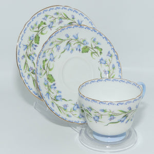 Shelley Richmond shape Harebell pattern trio | Gilt Trim