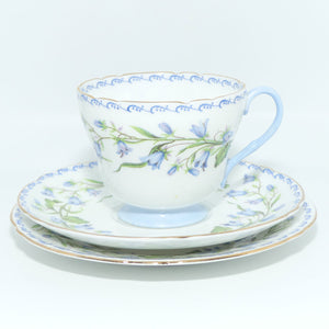 Shelley Richmond shape Harebell pattern trio | Gilt Trim