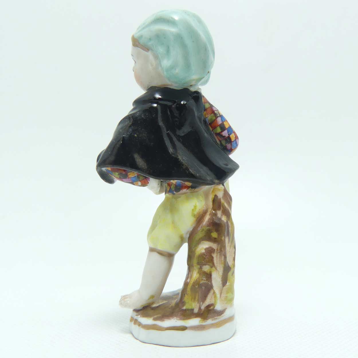 early Berlin Porcelain Harlequin miniature figure c.1850
