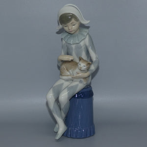 Nao by LLadro figure Harlequin with Cat