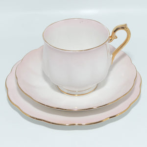 Royal Albert Bone China | Rainbow Series | Pale Pink and Gilt trio | #2