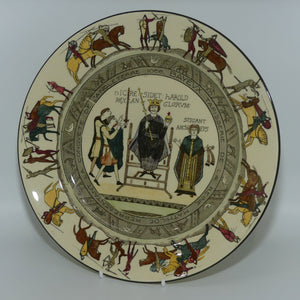 Royal Doulton Bayeux Tapestry plate D2873 | Coronation of Harold