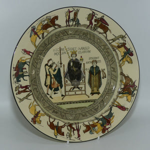 Royal Doulton Bayeux Tapestry plate D2873 | Coronation of Harold