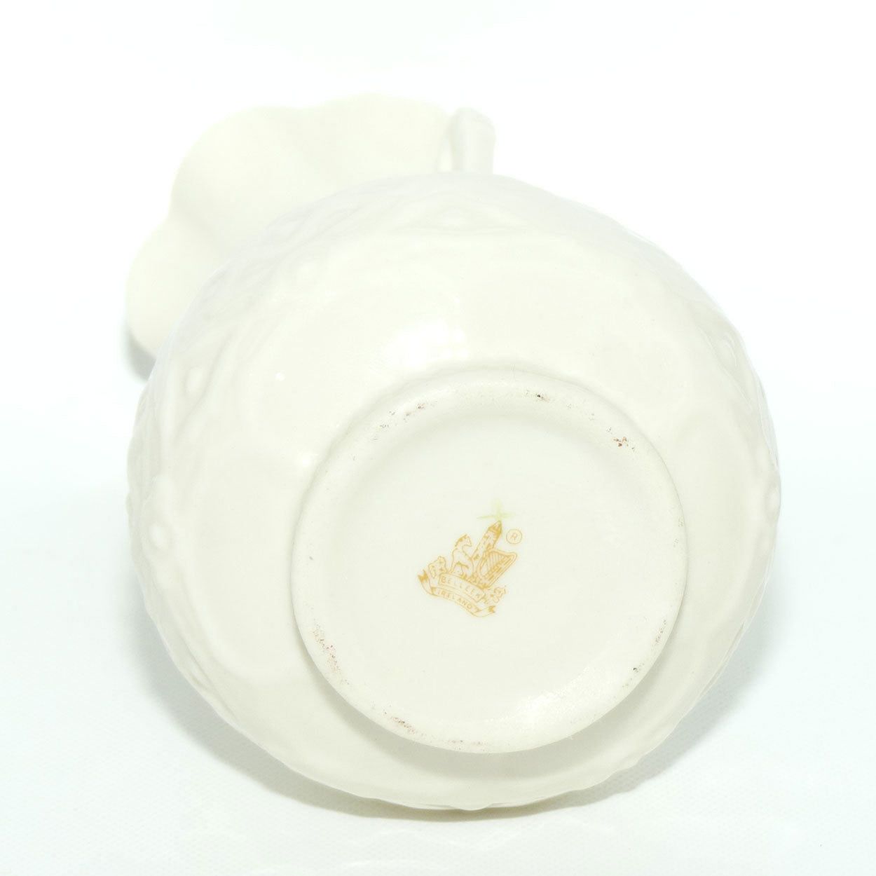 Belleek Harp Shamrock flaired vase | Gold Mark