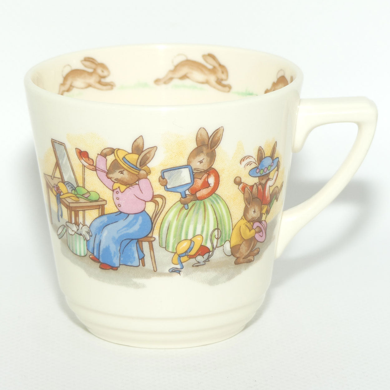 Royal Doulton Bunnykins cup | Casino shape | Hat Shop | Trying on Hats