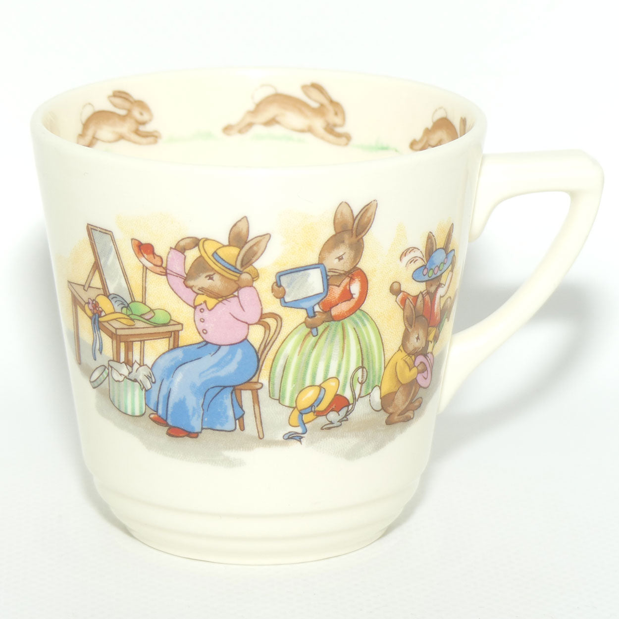 Royal Doulton Bunnykins cup | Casino shape | Hat Shop | Trying on Hats
