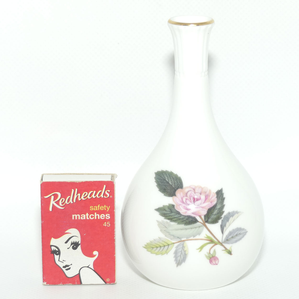 Wedgwood Bone China Hathaway Rose bud vase
