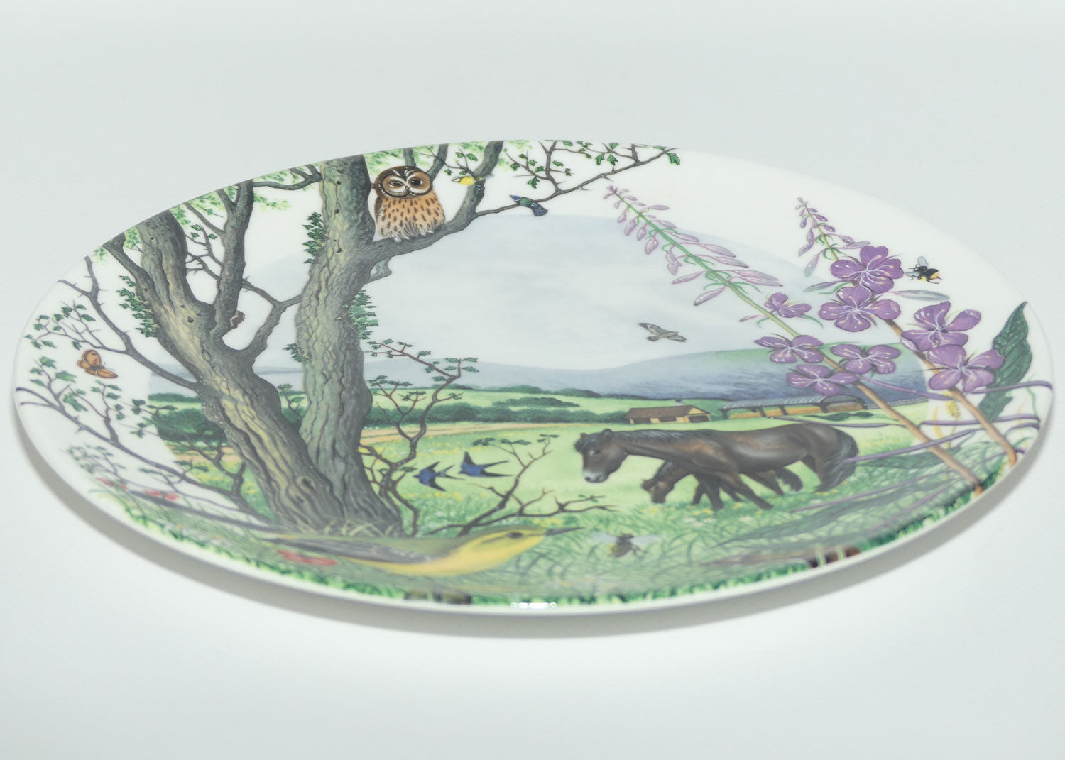 Wedgwood Colin Newman's Country Panorama plate #7 | Bradex 26 W90 27.7 | The Hayfield