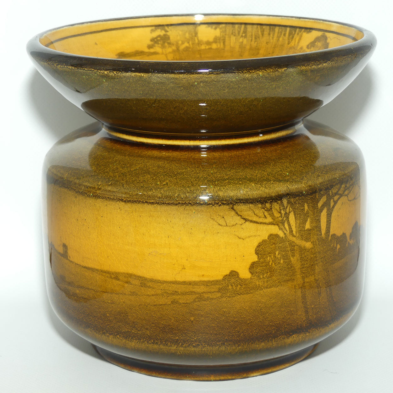 Royal Doulton Haystacks spittoon D2538 | Holbein glaze