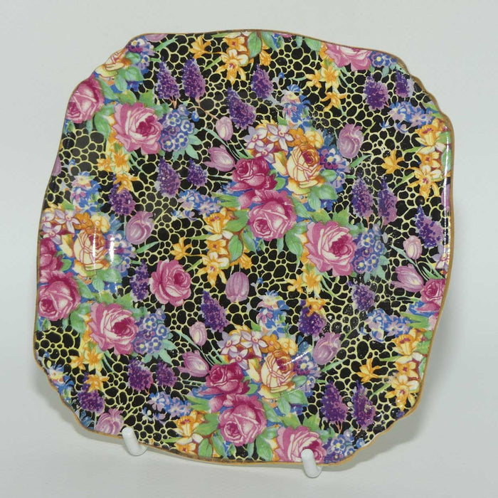 Royal Winton Grimwades Chintz Hazel pattern biscuit plate | 13.5cm square