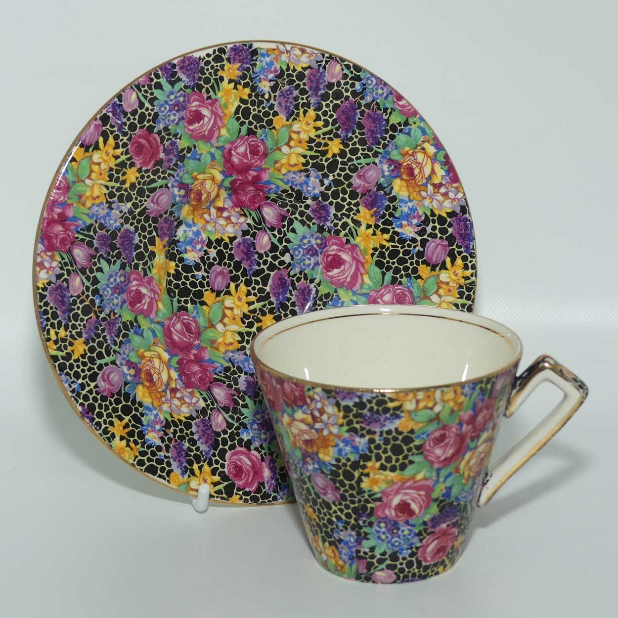 Royal Winton Hazel Chintz tea duo