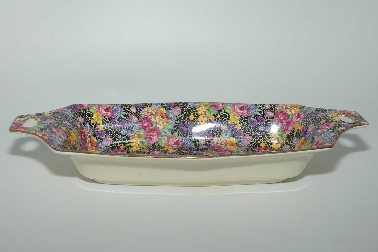 Royal Winton Grimwades Chintz Hazel pattern rectangular handled tray