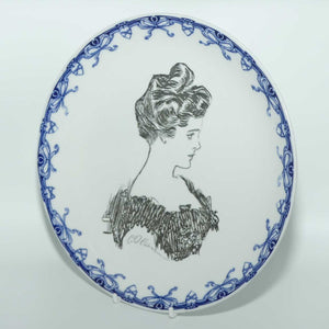 Royal Doulton CD Gibson Girls head portrait plate | Head & Dress