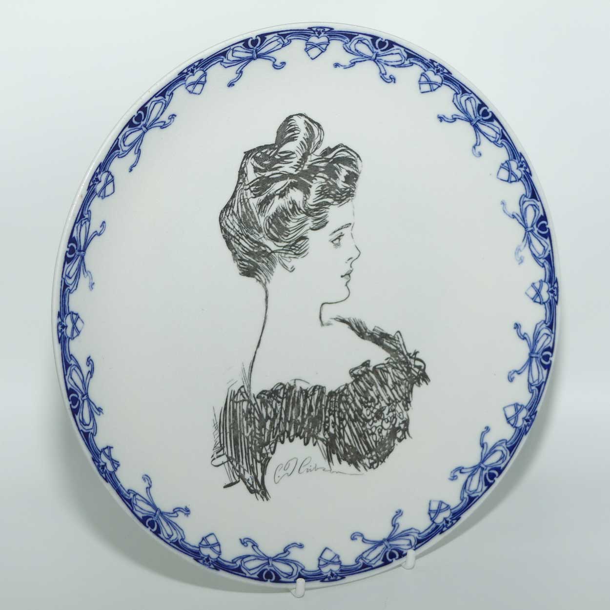 Royal Doulton CD Gibson Girls head portrait plate | Head & Dress