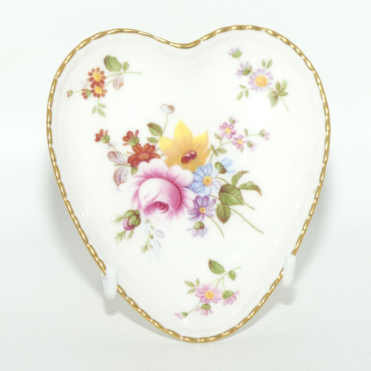 Royal Crown Derby Derby Posies butter or jam dish | Heart shape