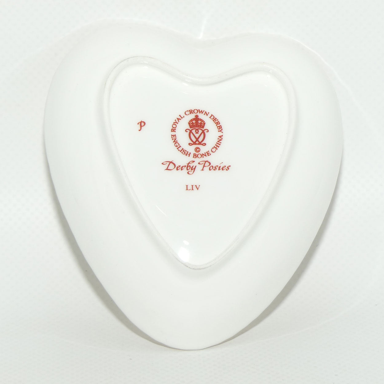 Royal Crown Derby Derby Posies butter or jam dish | Heart shape