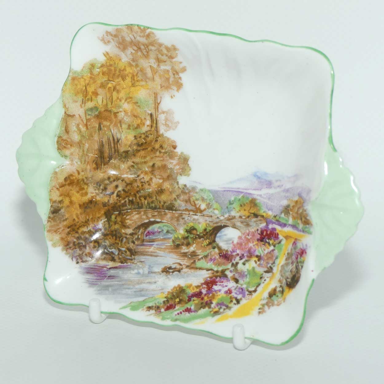 Shelley Heather pattern tab handle pin dish | #2