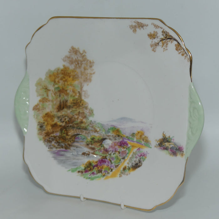 Shelley Heather pattern cake plate