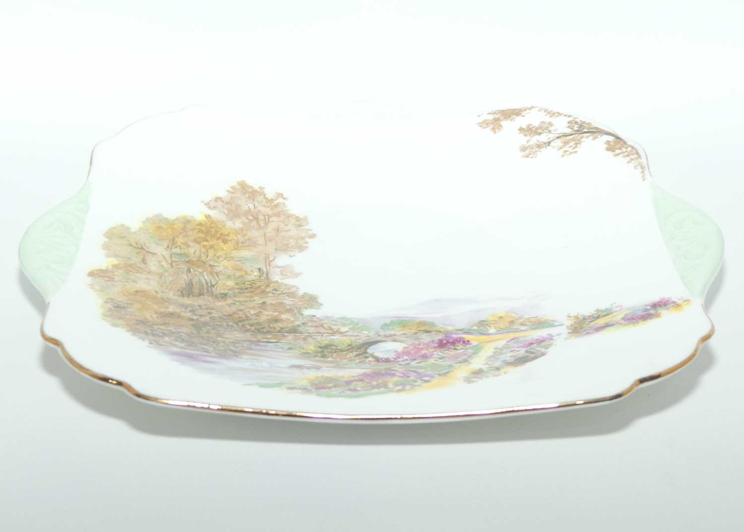 Shelley Heather pattern cake plate