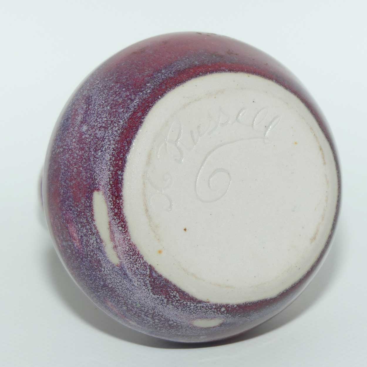 Heather Russell Australian Pottery | Small Flambe Glaze vase