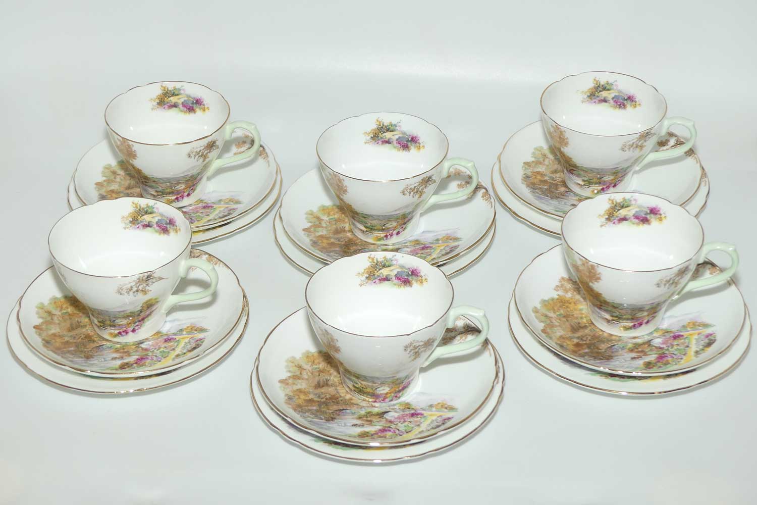 Shelley Heather pattern 21 piece afternoon tea set