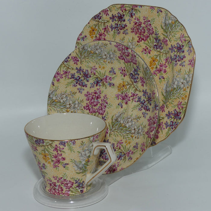 Lord Nelson Ware Heather Chintz All Over pattern trio | 2750