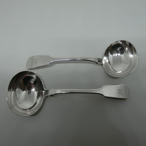 Georgian Sterling Silver pair of ladles | London 1830 | Robert Hennell