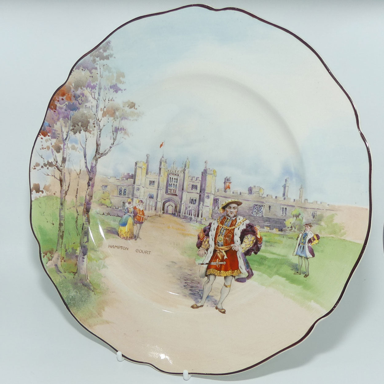 Royal Doulton Historic England plate D5940 | Henry VIII at Hampton Court