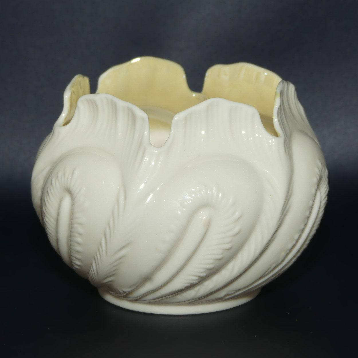 Belleek Hexagonal shape small planter pot | 3rd Green Mark