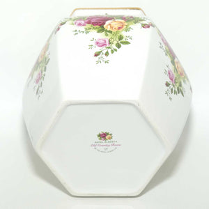 Royal Albert Old Country Roses | Hexagonal shape biscuit jar