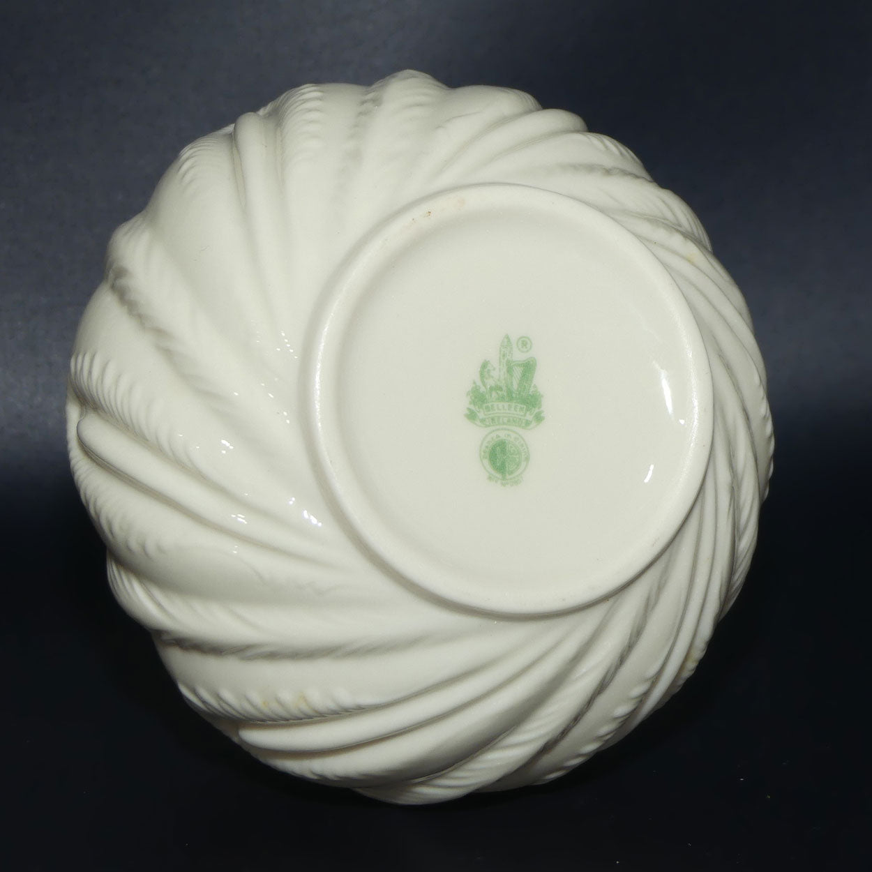 Belleek Hexagonal shape small planter pot | 3rd Green Mark