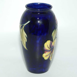 Walter Moorcroft Hibiscus (Blue) 393/7 vase