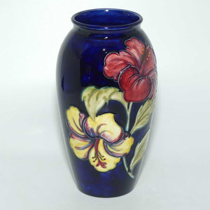 Walter Moorcroft Hibiscus (Blue) 393/7 vase