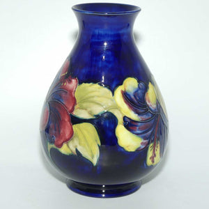 Walter Moorcroft Hibiscus (Blue) 7/8 vase #1