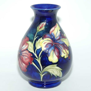 Walter Moorcroft Hibiscus (Blue) 7/8 vase #2