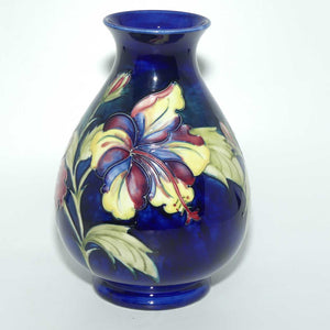 Walter Moorcroft Hibiscus (Blue) 7/8 vase #2