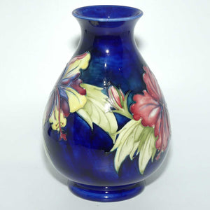 Walter Moorcroft Hibiscus (Blue) 7/8 vase #2