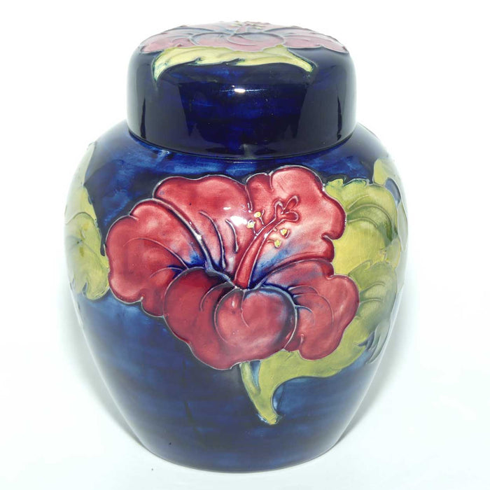 Walter Moorcroft Hibiscus (Blue) ginger jar #2